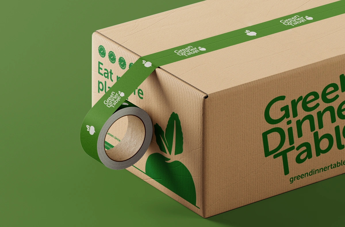 Green Dinner Table brand refresh and packaging