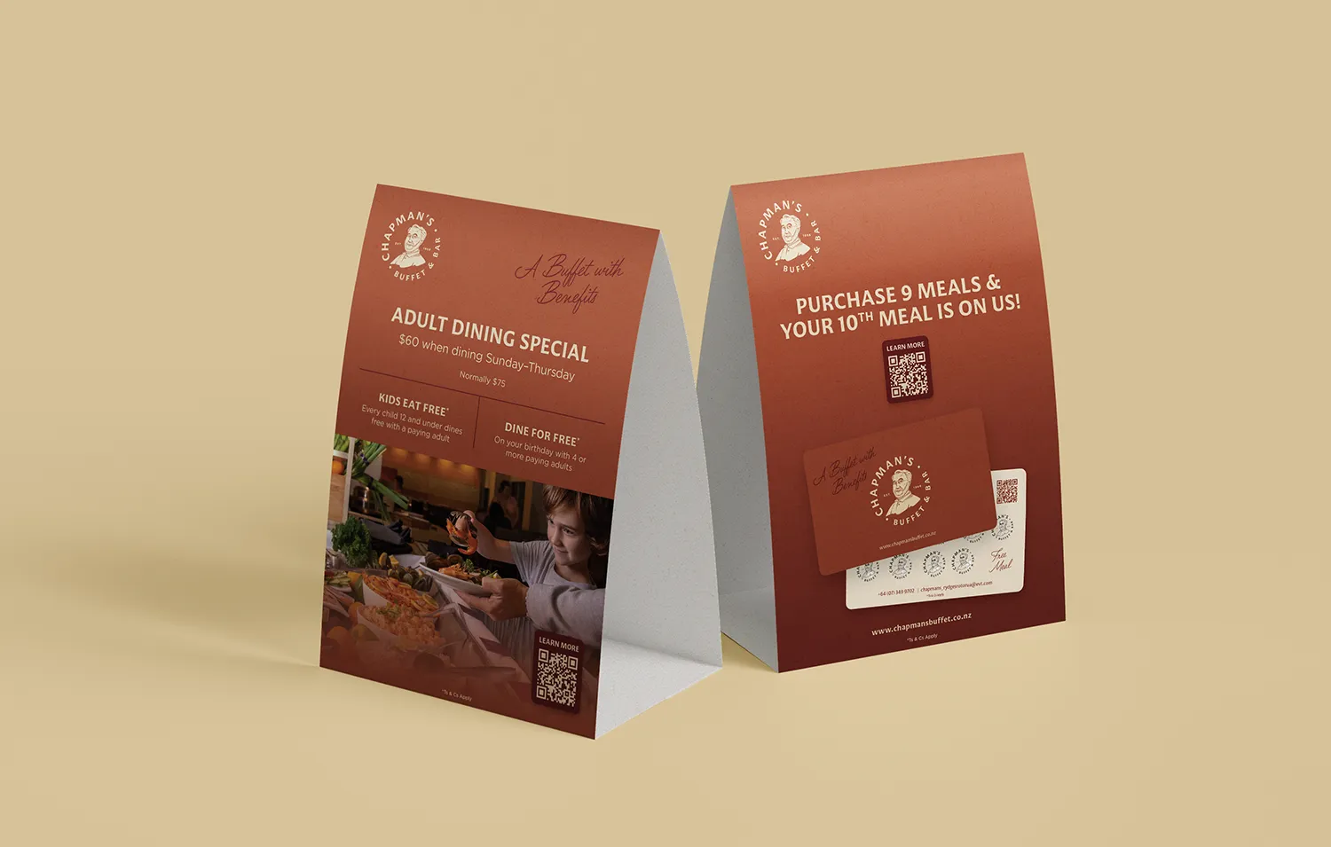 Table talker offers in Chapman's branding — Sinclair Creative Agency