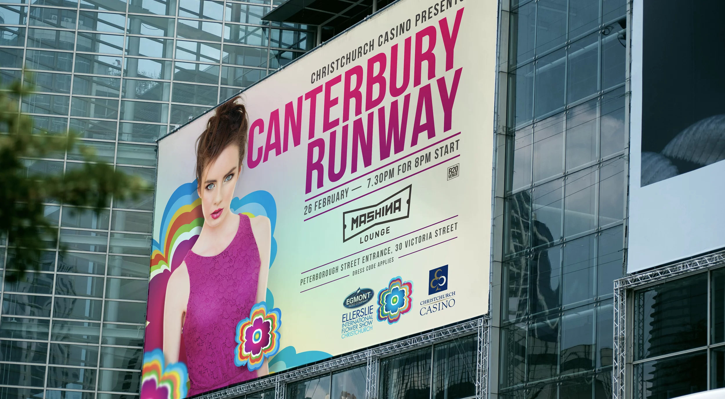 Ellerslie International Flower Show Canterbury Runway advert design - Sinclair Creative Agency