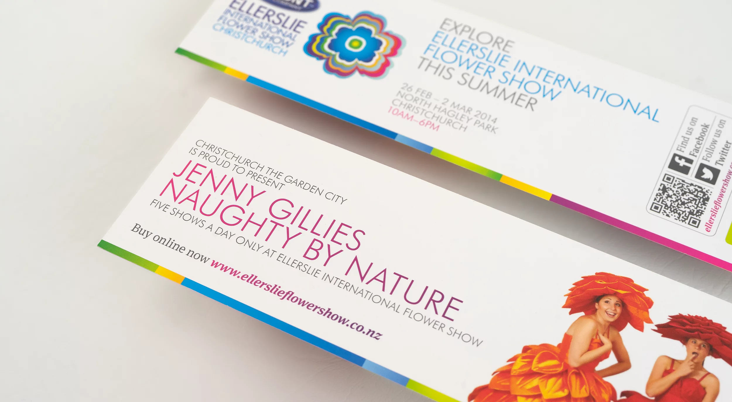 Ellerslie International Flower Show Naughty by Nature advert design - Sinclair Creative Agency