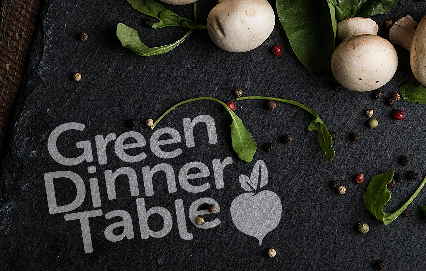 Green Dinner Table Logo Design by Sinclair Creative Agency