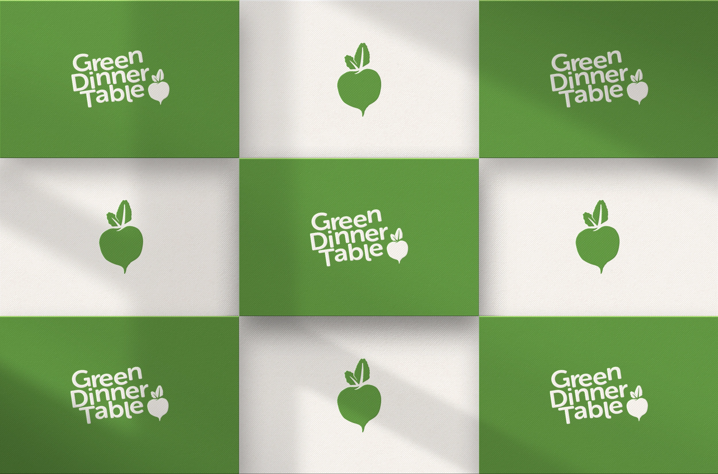 Green Dinner Table identity design — Sinclair Creative Agency