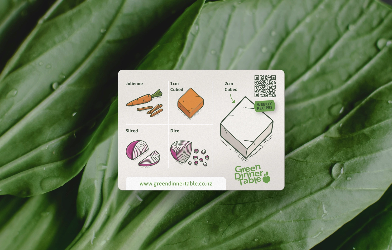 Green Dinner Fridge Magnet Design by Sinclair Creative Agency