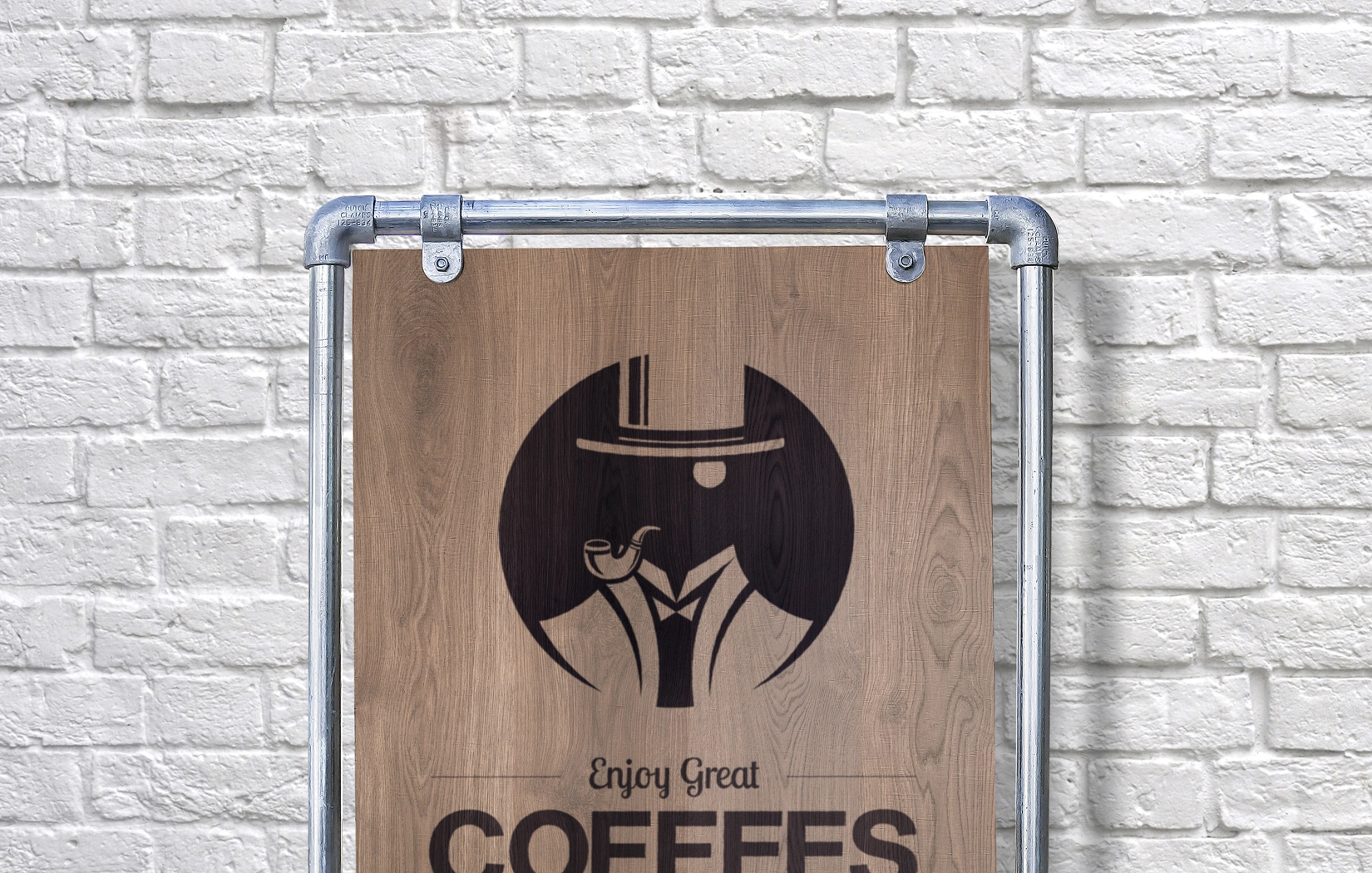 Lumes coffee footpath sign design