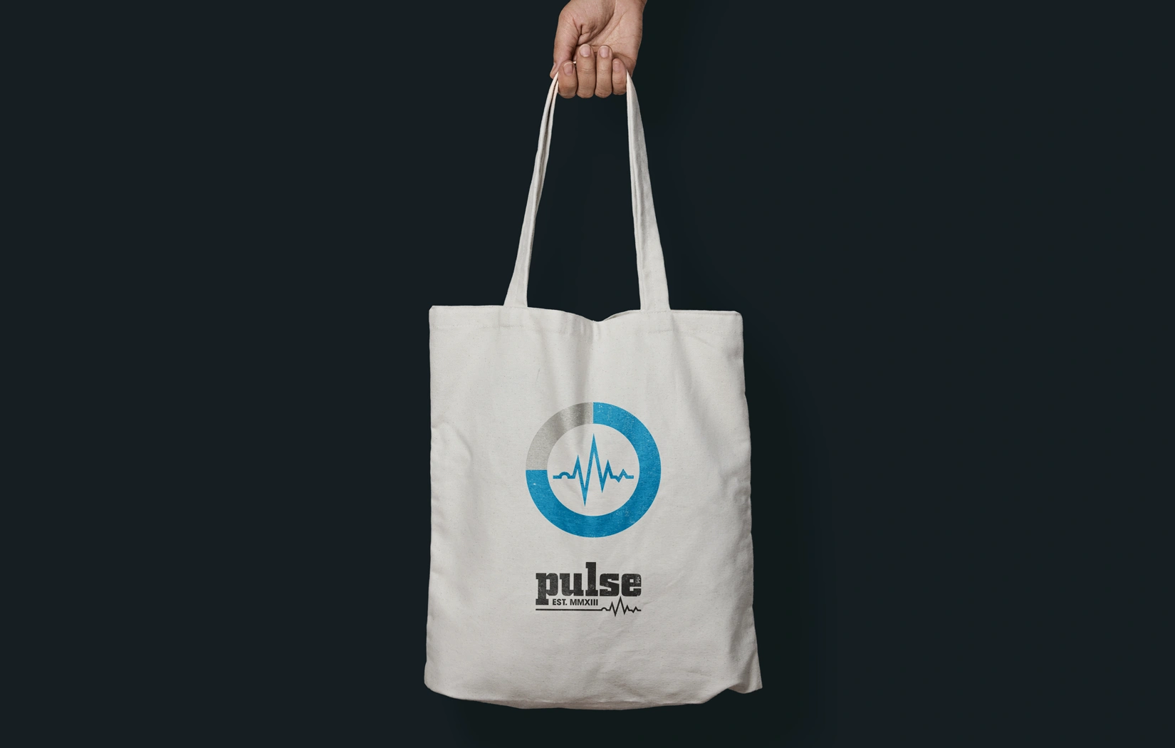 Pulse's branded tote bag