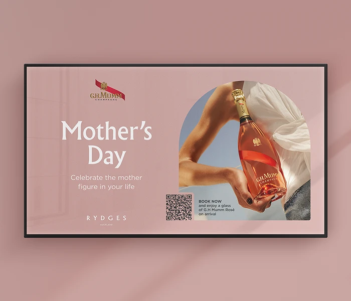 Rydges Mothers' Day Screen design by Sinclair Creative Agency