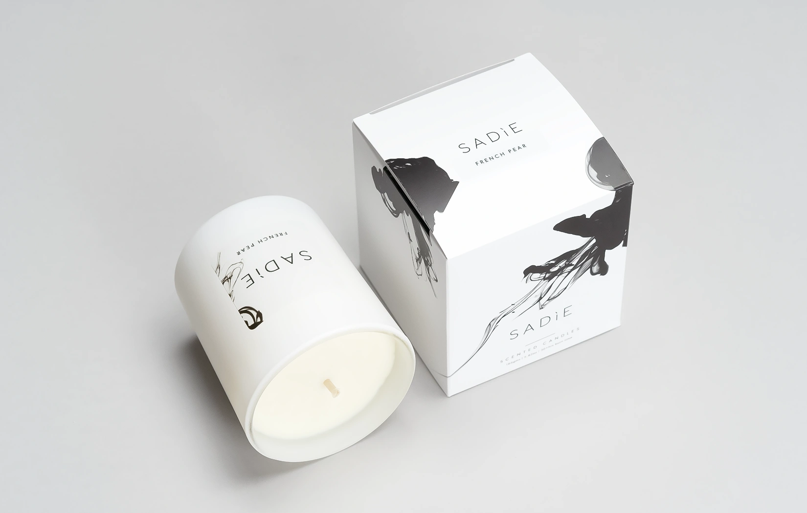 Product photography for Sadie Candles by Sinclair Creative Agency