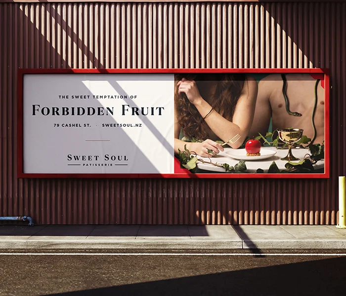 Sweet Soul Patisserie billboard design by Sincair Creative Agency