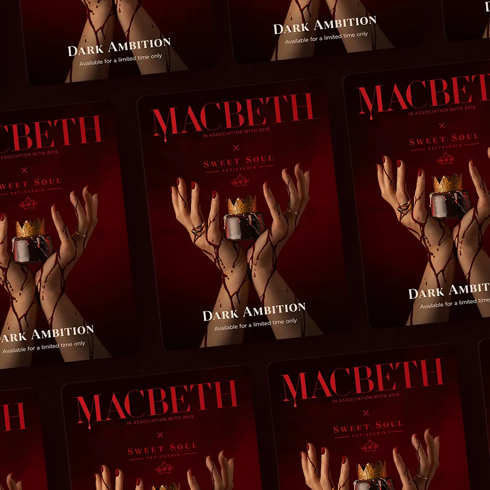 Large Poster design advertising Christchurch patisseries Christmas Range — Designed by Sinclair Creative