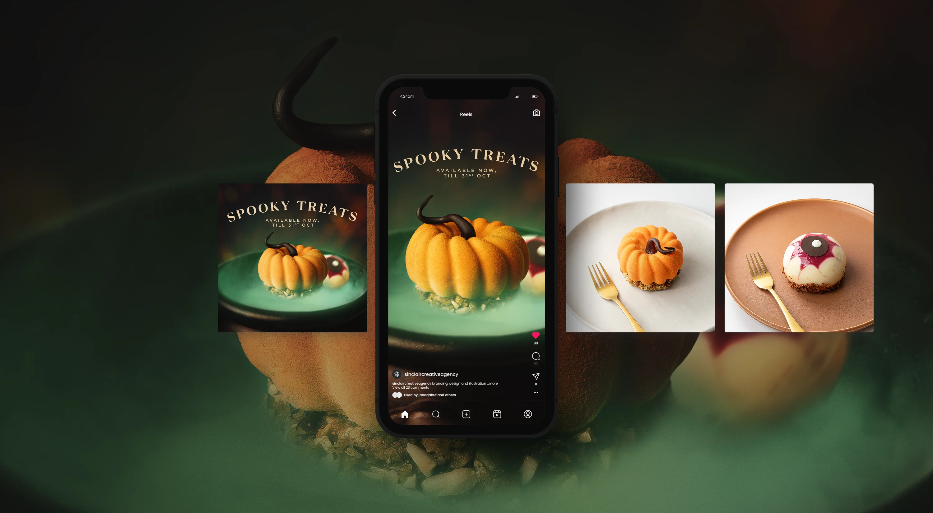 Sweet Soul Patisserie Halloween Social Media Marketing by Sinclair Creative Agency