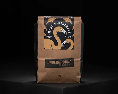Underground Coffee Roasters Limited Roast, Merry Christmas Blend Label Design