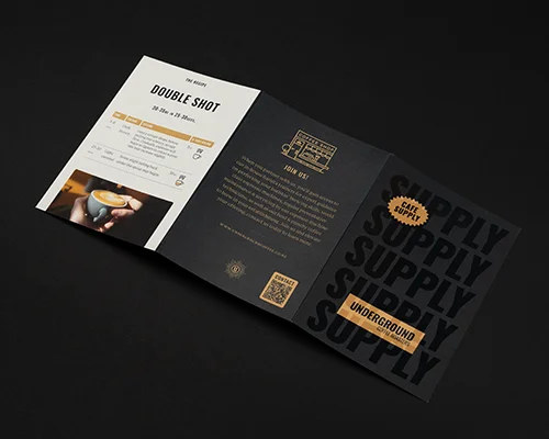 Underground Coffee Roasters Coffee Supply Flier