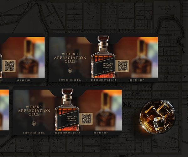 Whisky Appreciation Club Teaser Advert Design by Sinclair Creative Agency